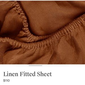 Parachute• linen fitted sheet queen- terra